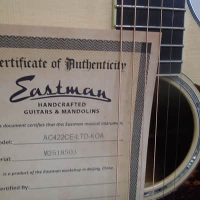 Eastman  AC422CE-KOA-LTD w/case-store demo image 5