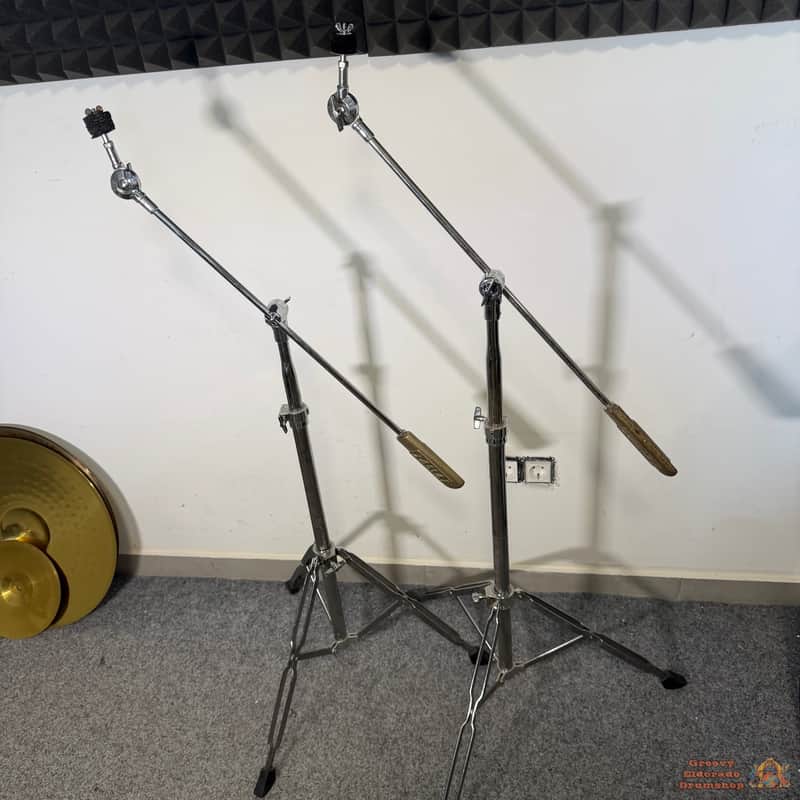 2x Tama Vintage Cymbal Boom Stands with counterweight image 1