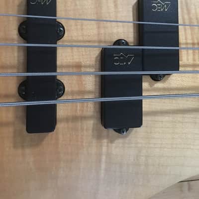 Warwick Streamer LX 4 Left Handed 1998 Flamed Maple Oil Finish image 9