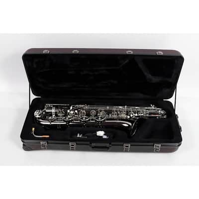 Allora ABS-550 Paris Series Baritone Saxophone Regular Black Nickel Body Silver Keys image 1