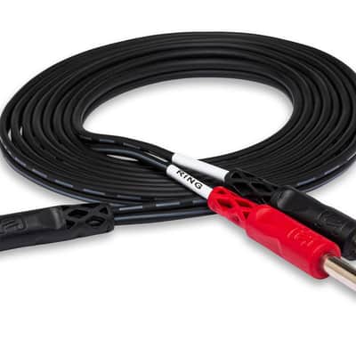 HOSA CMP-153 3' Stereo Breakout, 3.5 Mm TRS To Dual 1/4 In TS image 2