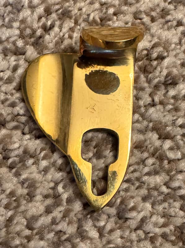 MusicMedic Comfort Thumb Rest 2026 - Bare Brass
