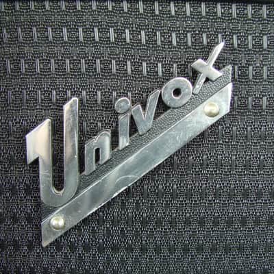 Vintage Univox Lead Model Tube Guitar Amplifier Combo Amp 2x12 image 3