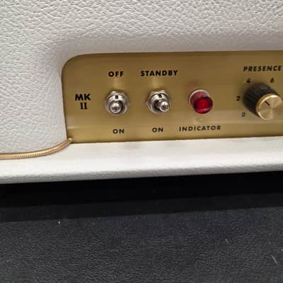 Ceriatone JTM45 Mk II Marshall Clone Guitar Amp Head - White W/ Road Case (C016-30) image 2