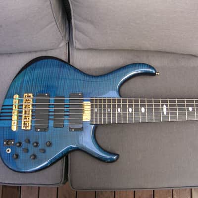 Alembic Series ll 6 String Bass Guitar 1997 Saphire Blue Clear image 18