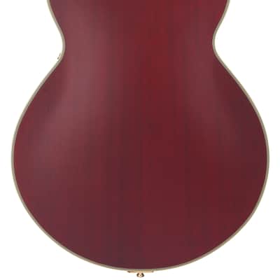 D'Angelico Deluxe SS Satin Trans Wine w/Case image 2