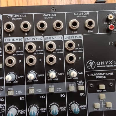 Mackie Onyx 1620i 16-Channel Analog Mixer | Onyx Preamps | Perkins EQ | FireWire Audio Interface image 7