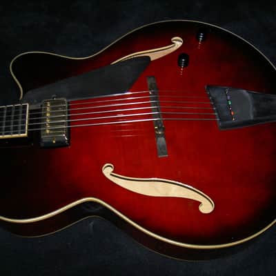 Carved Solid Wood Peerless Cremona Jazz Archtop Electric Guitar w case (small repair on the top) image 1