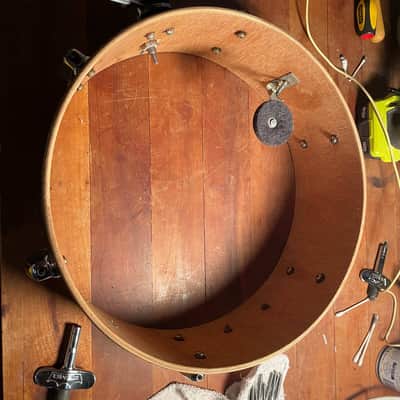 Refurbished Drum Mate (Tama)  MIJ 5 x 14 Snare in  Black Diamond Pearl image 8