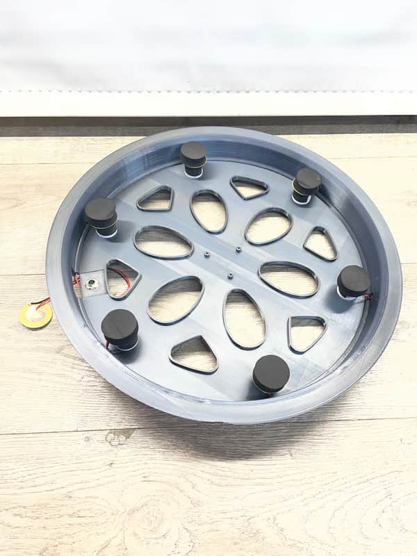 16” Multi Trigger Dual Zone Drop In Drum Trigger Plate For Converting Acoustic Drums To Electronic image 1