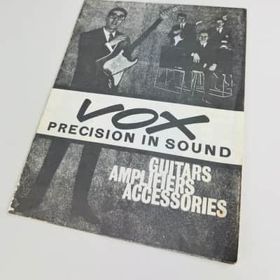 Vox "Precision in Sound" Foldout Catalog (Reprint) circa 1998-2002