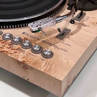 Epic H.H. Scott PS-97XV Handmade Turntable Burl Mappa Poplar Veneer GoRgEoUs Audiophile Flagship image 3