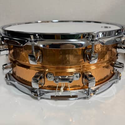 Yamaha Roy Haynes Signature 14x5.5" Hammered Copper Snare Drum image 6