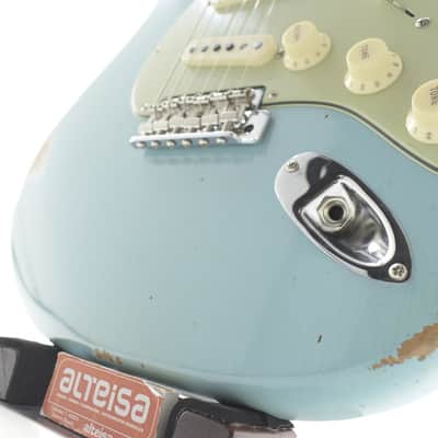 Fender Custom Shop  1962 Stratocaster Relic - FADB - Faded/Aged Daphne Blue image 6
