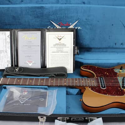 Fender Custom Shop Limited Edition Bow Tie Telecaster 2026 Aged Firemist Gold image 15