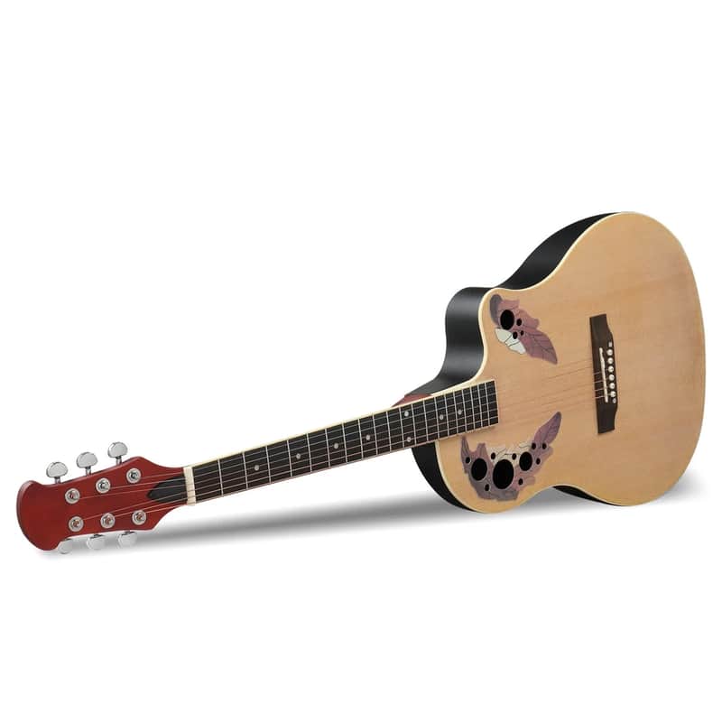 New 41" Cutaway Round Spruce Acoustic Guitar for Beginner With Bag image 1