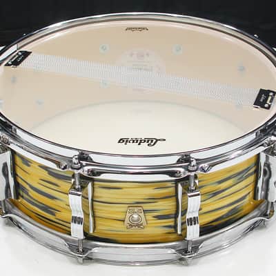 Ludwig Classic Maple 5" x 14" 10-Lug Snare Drum w/ VIDEO! Lemon Oyster Pearl image 4