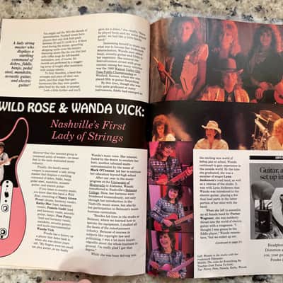 Fender Frontline Magazine 1990 Tracii Guns stratocaster telecaster Stevie Ray Vaughan Kubicki  Bass image 15