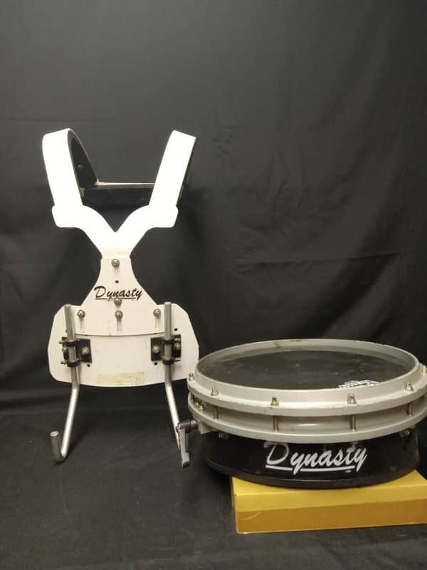 Dynasty Wedge Marching Snare W/ Harness 14"x7" serial 10780 - Black