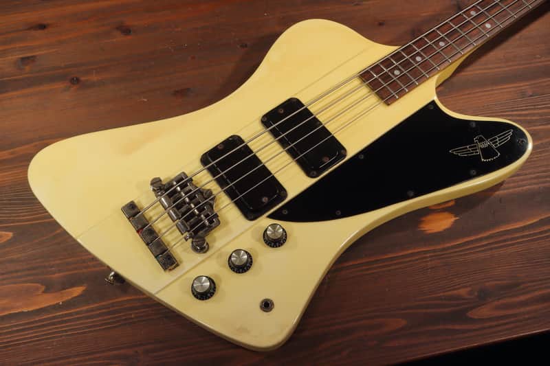Greco Thunderbird bass TB-70 1986 Vintage White image 1