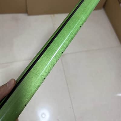 New green gloss 22fret stainless steel Frets Maple electric guitar neck Parts image 3