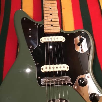 Fender American Professional Jaguar with Maple Fretboard 2017 - 2019 - Antique Olive image 3