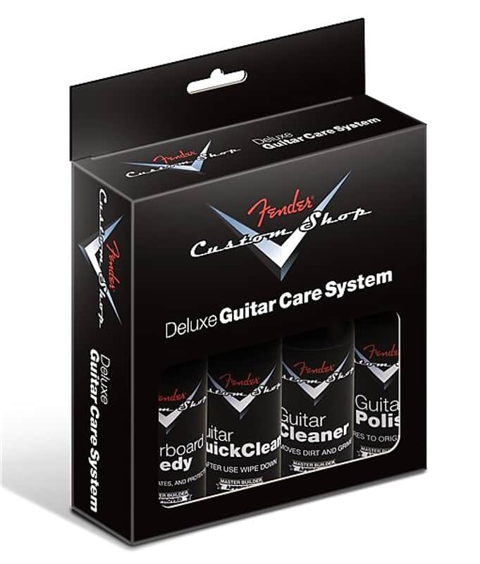 Fender Custom Shop Deluxe Guitar Care System, 4 Pack, Black 2016 image 1