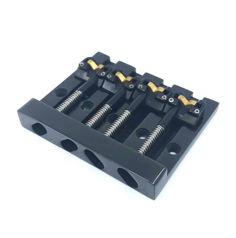 Hipshot 5K400 Kickass™ 4 String Bass Bridge - Black---black image 1