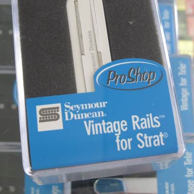 Seymour Duncan Vintage Rails for Strat Neck Middle White SVR-1n image 1