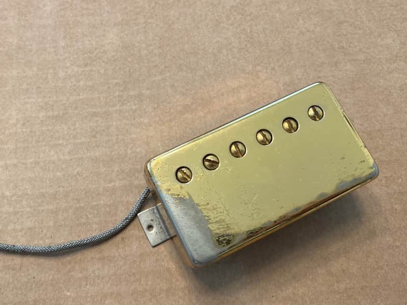 Gibson Vintage 1974 Les Paul Custom Gold Patent Number T Top Pickup 1975 1976 1977 ES SG 1970's image 1