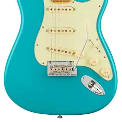 Fender American Pro II Stratocaster MN Miami Blue with Case image 2