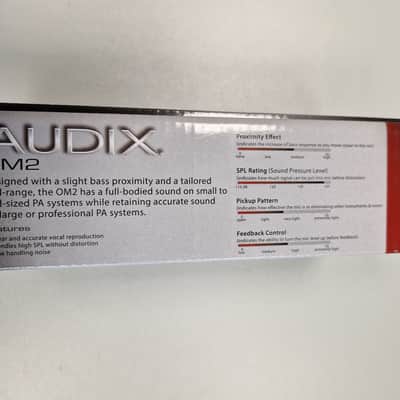Audix OM2 Handheld Hypercardioid Dynamic Microphone - Black image 2