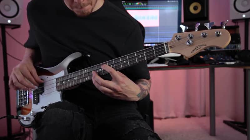 Mini Bass Guitar 3/4 size for Kids Children beginners 4 string Electric Bass short scale 36 inch SPS517 image 1