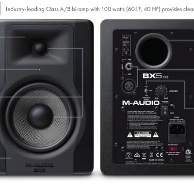 M-Audio BX5-D3 5" Active Studio Monitor (Single) - Refurbished by M-Audio! image 2