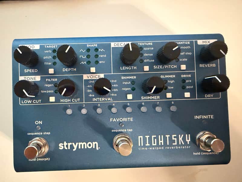🌜🌝🌛Strymon NightSky Time-Warped Reverberator 2020 - Present - Blue image 1