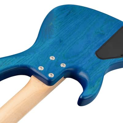 Sadowsky MetroLine 24-Fret Modern Bass-Swamp Ash Body-4 String-Ocean Blue Transparent Satin image 8