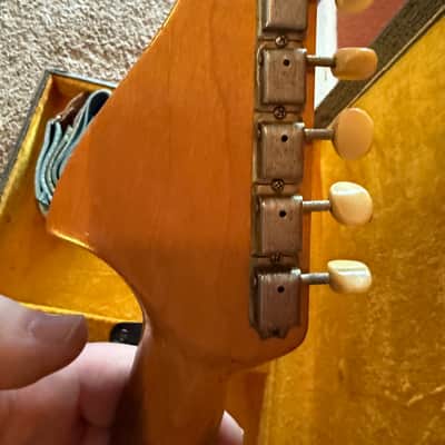Fender Mustang Guitar with Rosewood Fretboard 1964 - 1969 - Olympic White image 13