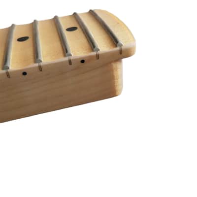 Full Scalloped Maple Guitar Neck,22-Fret Reverse Headstock image 5