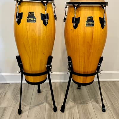 Meinl MarathMeinl Marathon Series Wood Conga Pair Natural w/ LP Bags & Stands – Thailand-Madeon Series image 5