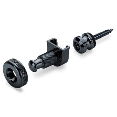 Schaller 14010401 S-Locks Strap Locks System, Black Chrome Bild 1
