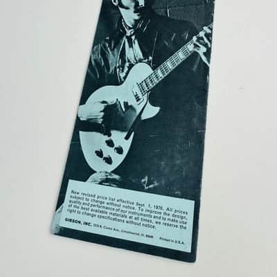 Gibson Suggested Retail Price List (Effective Sept. 1, 1970) image 2