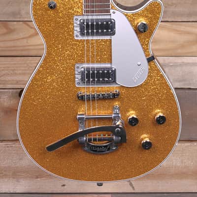 Gretsch G5230T Electromatic Sparkle Jet FT Single-Cut Gold Sparkle w/ Bigsby image 1