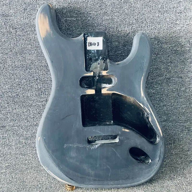 Black Strat Style Solid Basswood Body DIY Project image 1