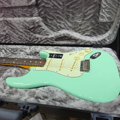 Fender Limited Edition American Professional II Matching Headcap Electric Guitar Surf Green image 7