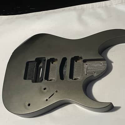 2006 Indonesian Ibanez RG5EX1 Grey Pewter Basswood Guitar Body Floyd Ready image 2