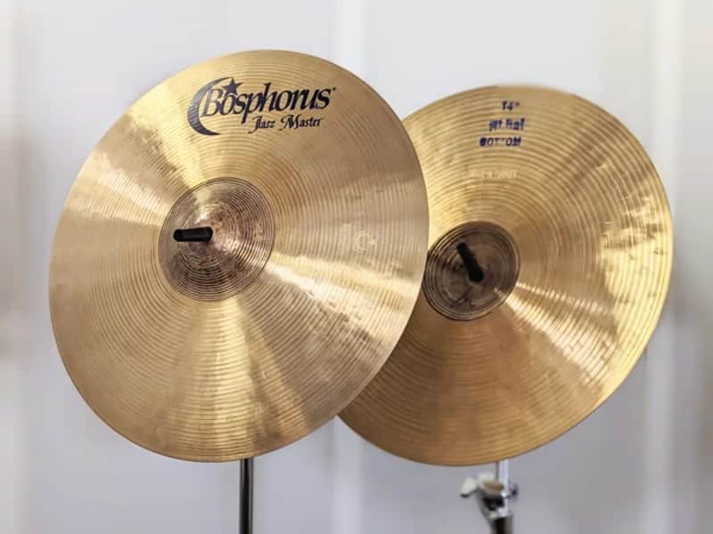 NEW Bosphorus 14" Jazz Master hi-hats (808/1208g) REDUCED with VIDEO SOUND FILE image 1