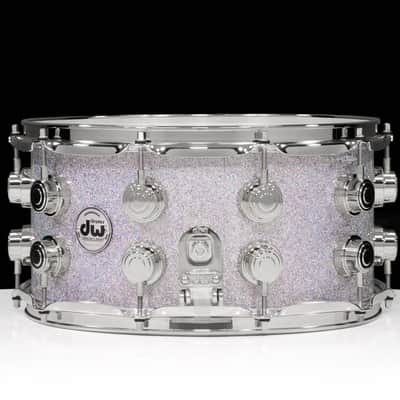 DW Collector's Series SSC Maple 7x14 Snare Drum - Diamond Nebula with Chrome Hardware image 5