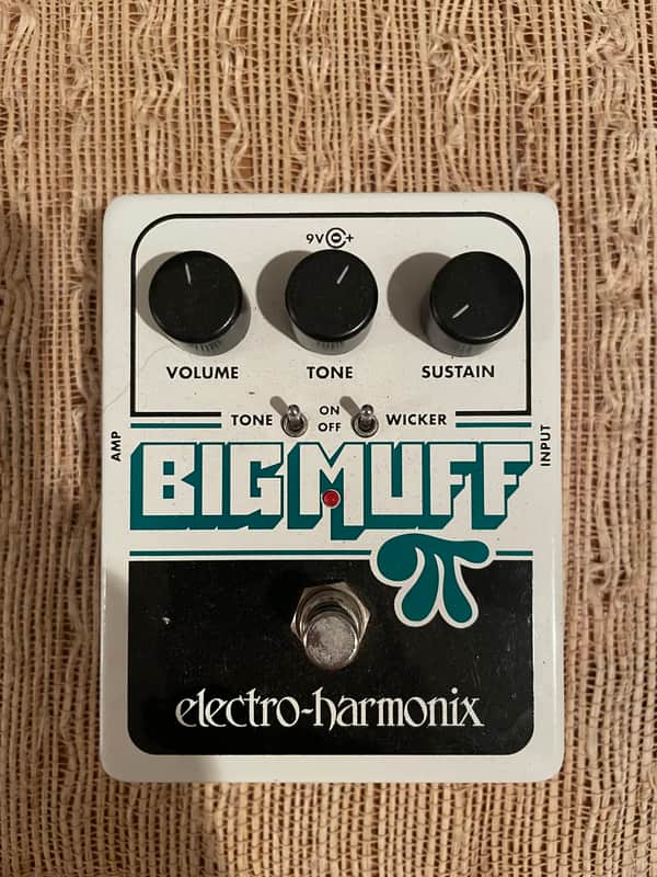Electro-Harmonix Big Muff Pi with Tone Wicker Distortion / Sustainer 2008 - Present - White / Black / Green image 1