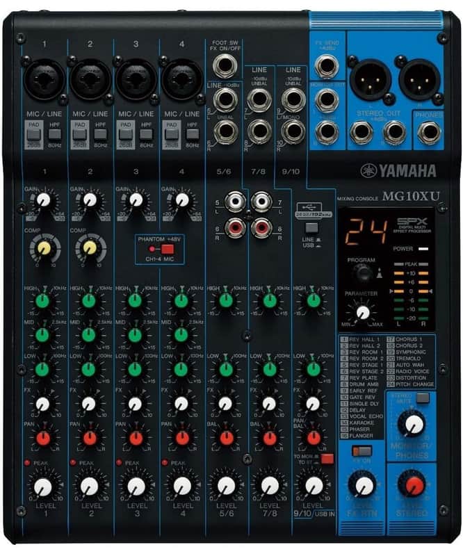 Yamaha MG10XU Mixer w/ USB & Effects image 1