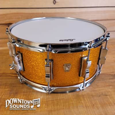 Ludwig Classic Maple Snare Drum - 6.5"x14", Gold Sparkle image 1